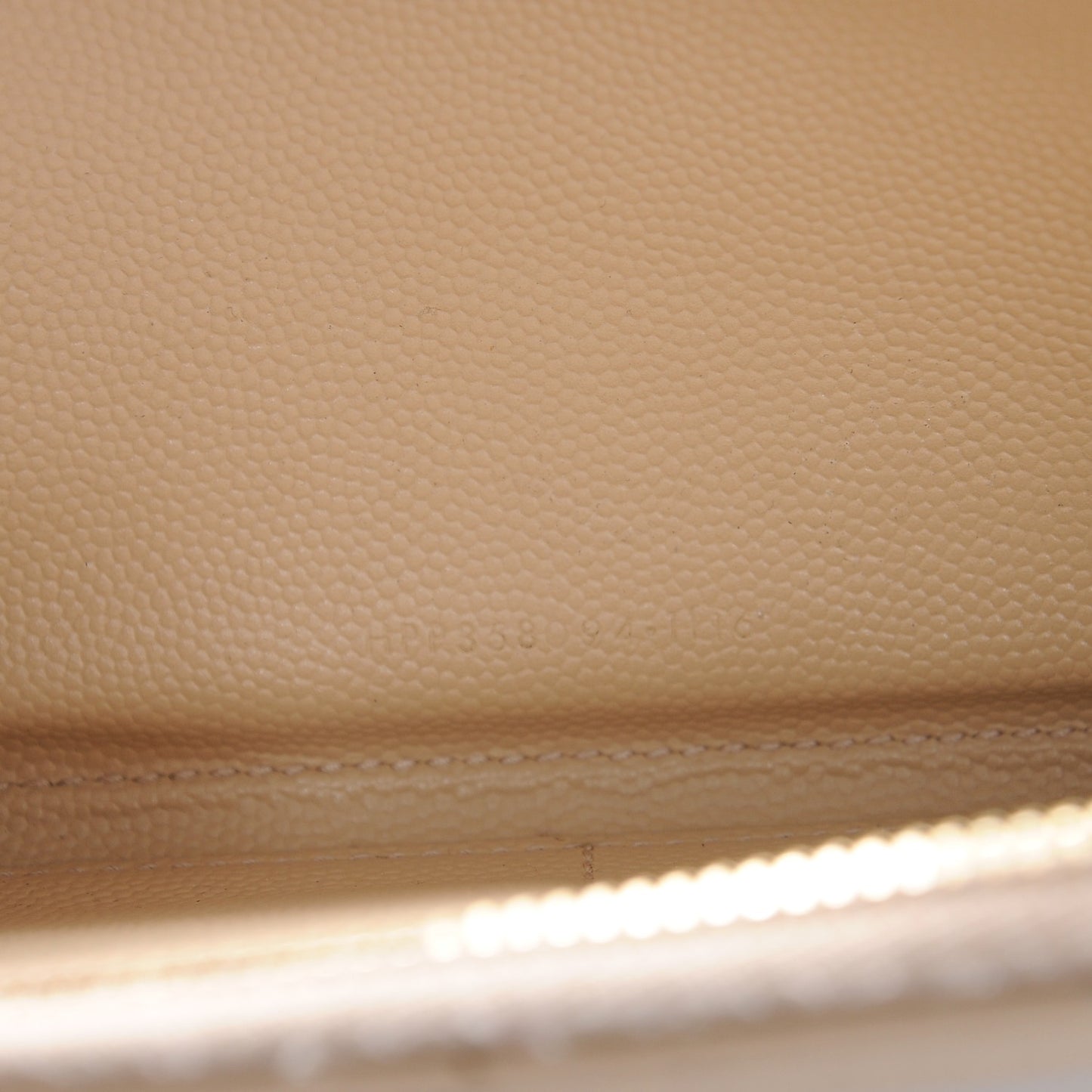 Grain De Poudre Matelasse Chevron Monogram Zip Around Wallet Nude Powder