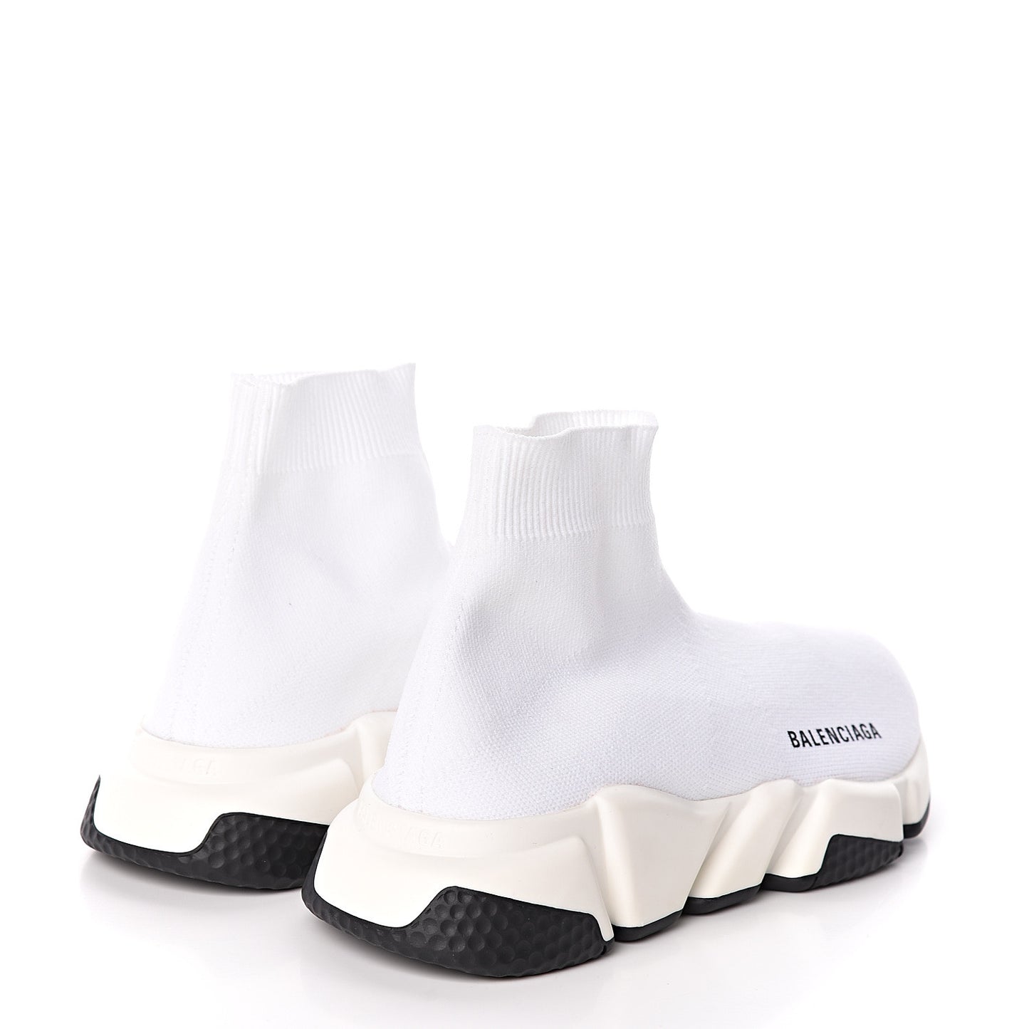 Neoprene Knit Womens Speed Sneakers 37 White