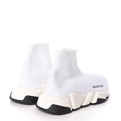 Balenciaga Neoprene Knit Womens Speed Sneakers 37 White 4 of 8