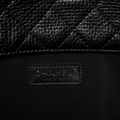 Chanel Calfskin Quilted XXL Travel Flap Bag Black 6 of 8