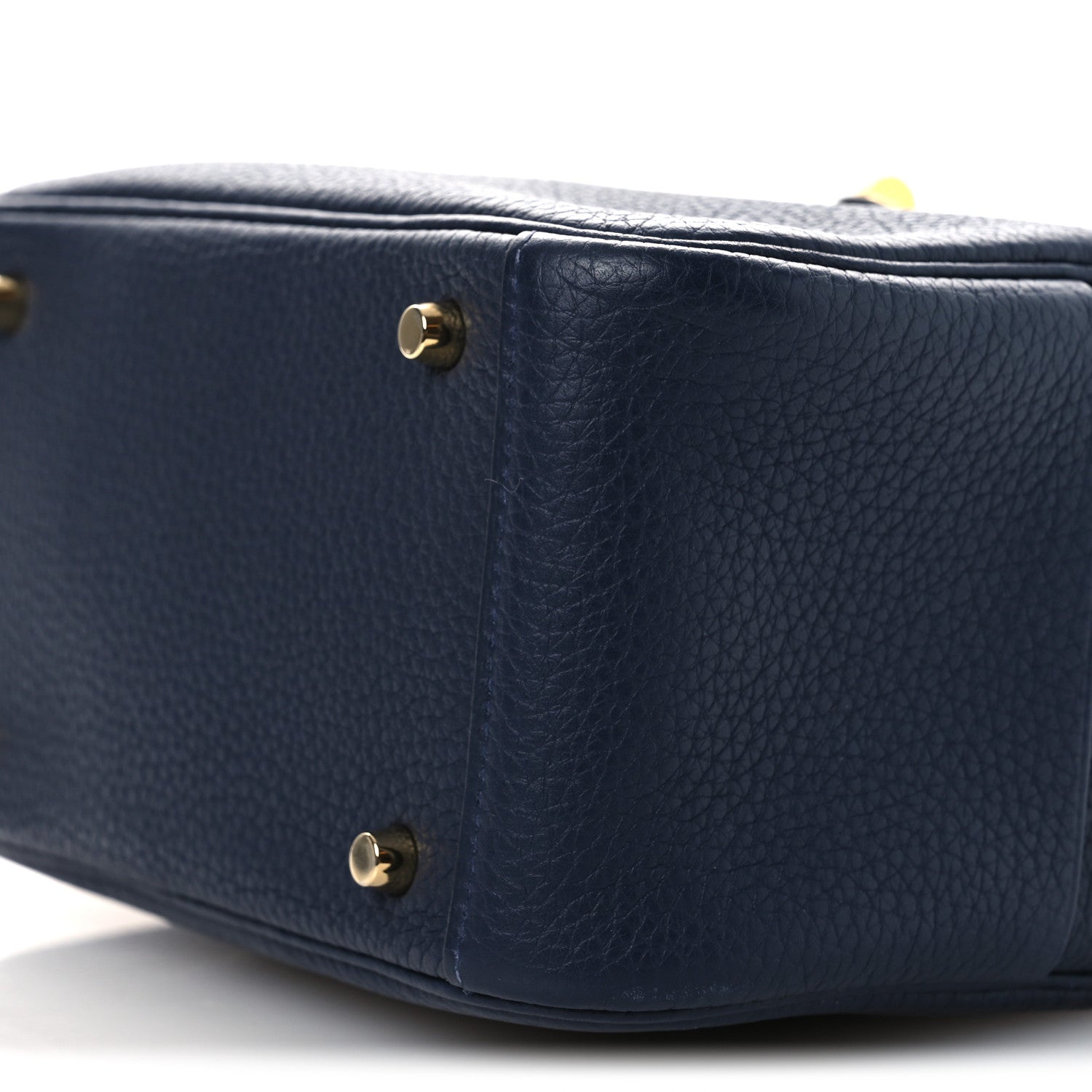 Hermes Taurillon Clemence Mini Lindy 20 Bleu Nuit 10 of 13