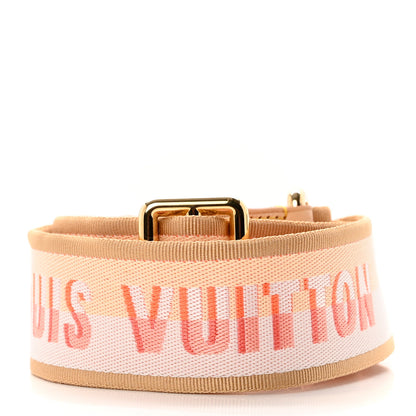 Louis Vuitton Jacquard Speedy Bandouliere 20 Shoulder Strap Pink Orange 2 of 3