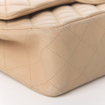 Chanel Lambskin Quilted Medium Double Flap Beige 7 of 12