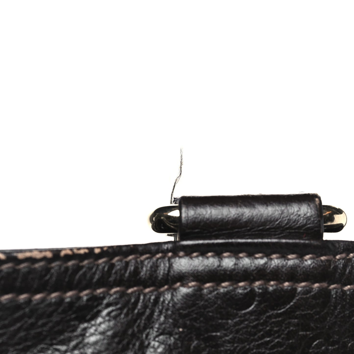 Guccissima Medium Flat Messenger Bag Dark Brown Dark Brown