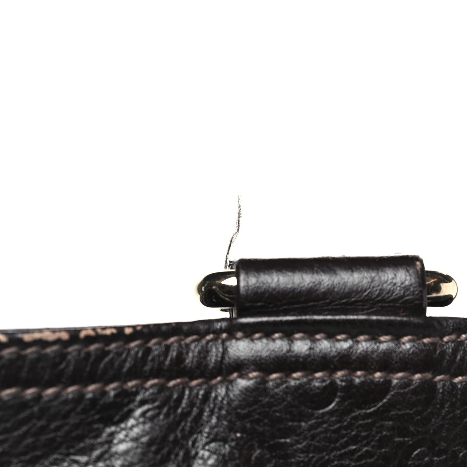 Gucci Guccissima Medium Flat Messenger Bag Dark Brown Dark Brown 13 of 13