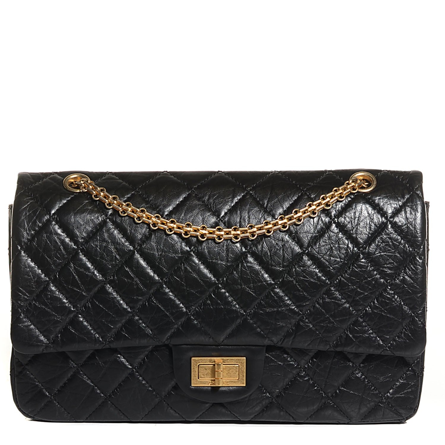 Chanel Aged Calfskin Quilted 2.55 Reissue 227 Flap Black 1 of 9