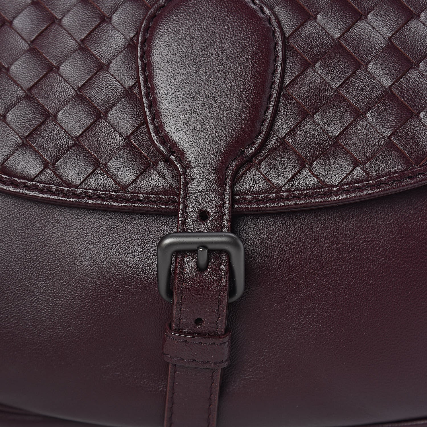 Bottega Veneta Nappa Intrecciato Double Sided Crossbody Bag Aubergine 13 of 13