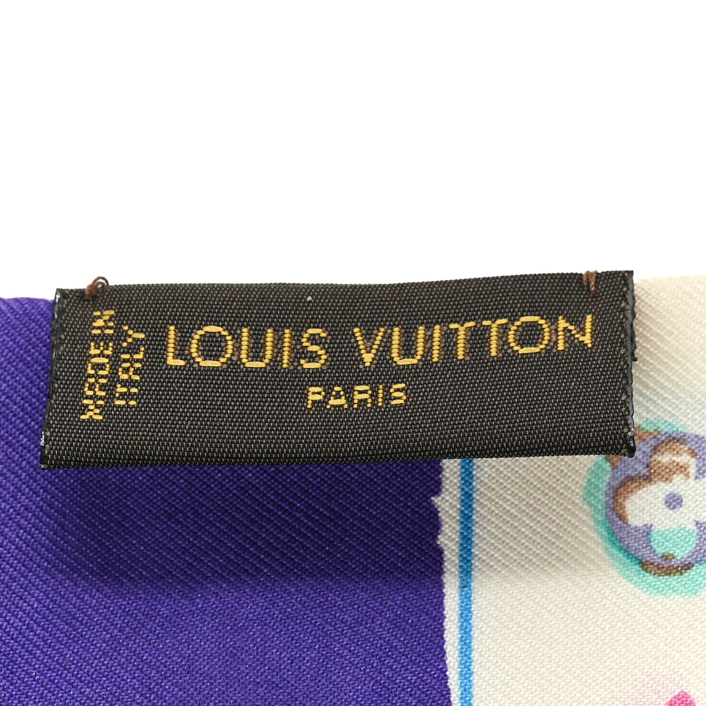 Silk Monogram Splash Bandeau