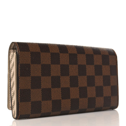 Louis Vuitton Damier Ebene Trunks and Locks Sarah Wallet 3 of 7