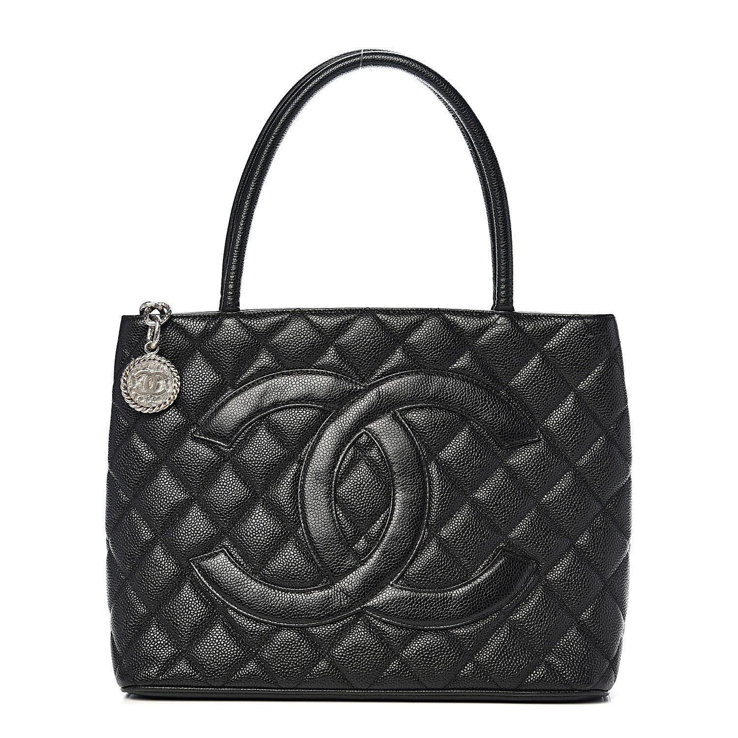 Chanel Caviar Quilted Medallion Tote Black 1 of 9