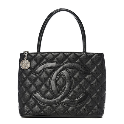 Chanel Caviar Quilted Medallion Tote Black 1 of 9