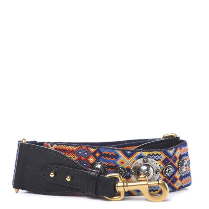 Christian Dior Canvas Embroidered Studded Mexico Shoulder Strap Multicolor 1 of 6