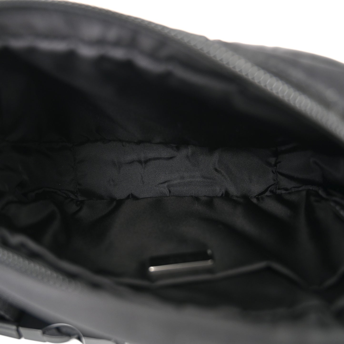 Tessuto Nylon Soft Padded Belt Bag Black