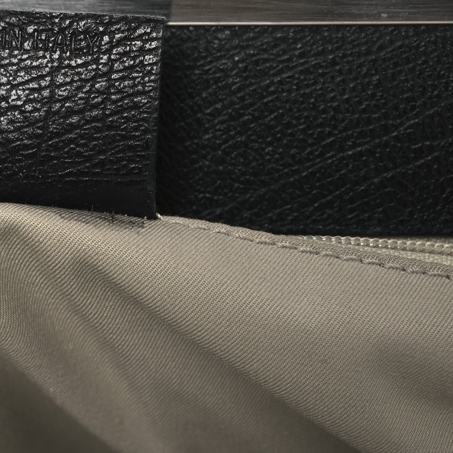 Goatskin Kiss Lock Frame Shoulder Bag Black