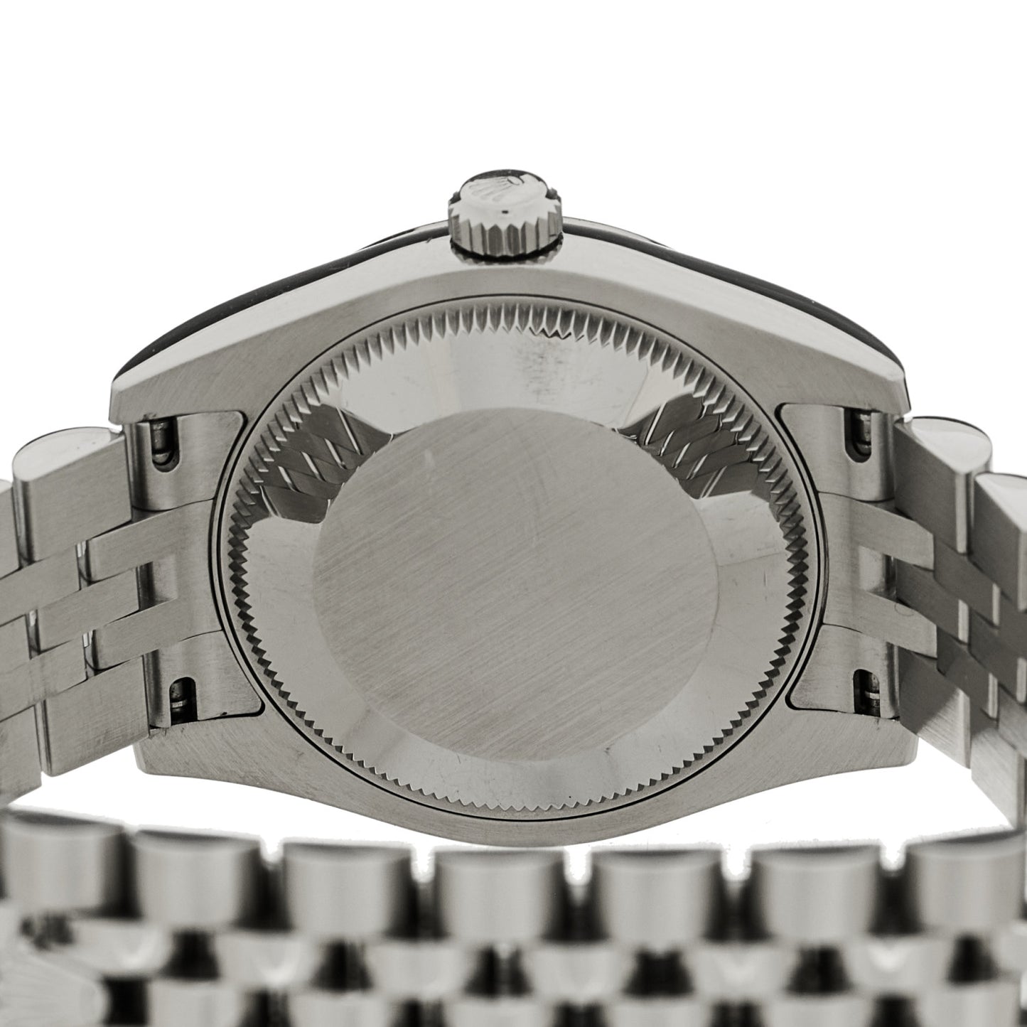 Stainless Steel 18K White Gold Diamond 31mm Oyster Perpetual Datejust Watch Aubergine Roman 178274