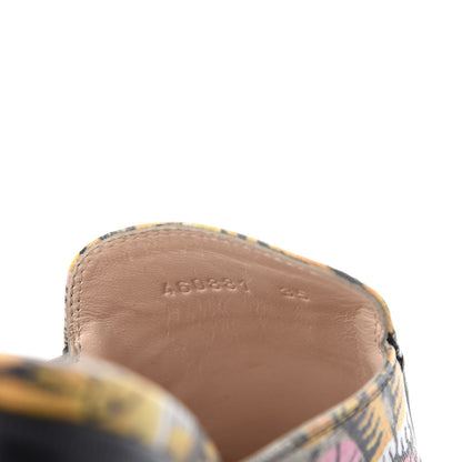 Gucci GG Supreme Monogram Bengal Womens Princetown Slippers 35 Beige Crop Pink 10 of 11