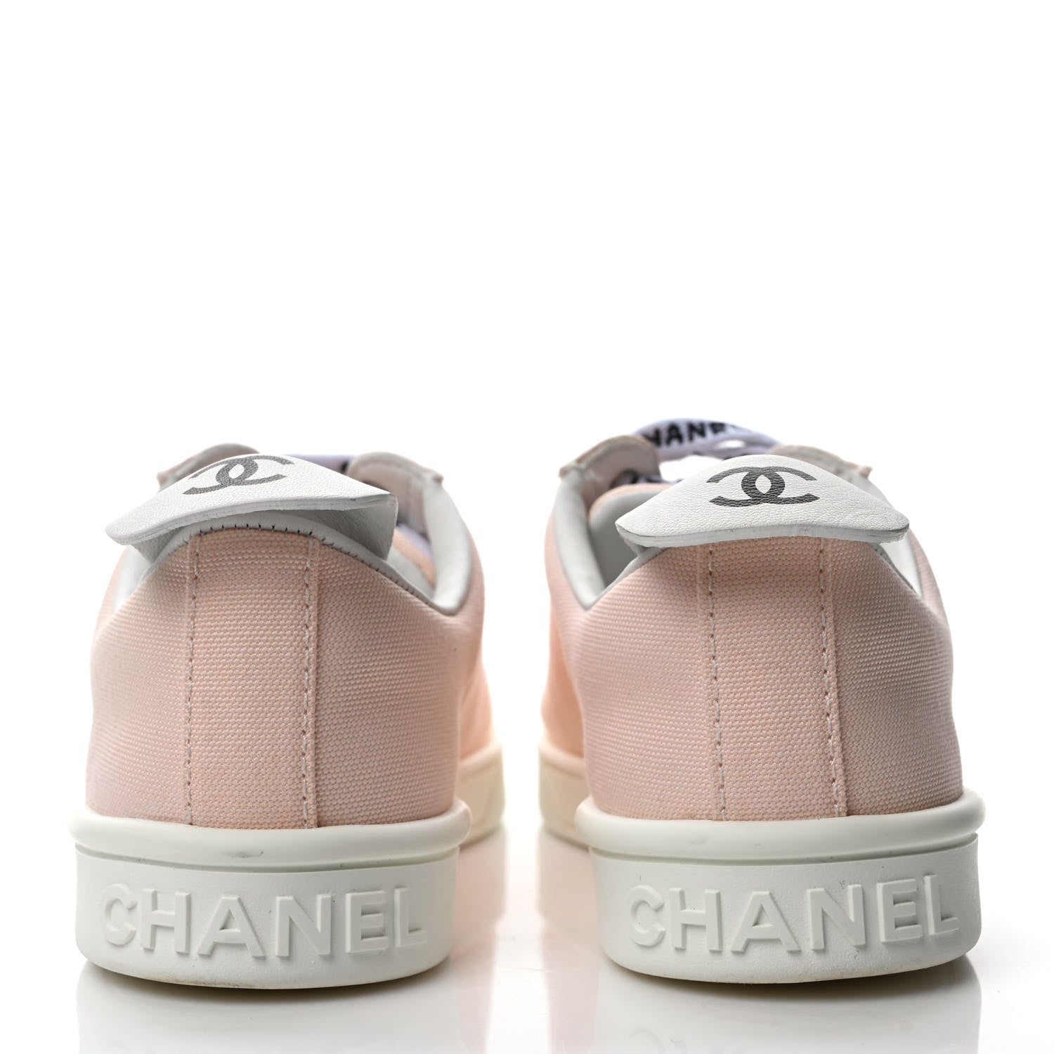 Chanel Canvas Womens Sneakers 35.5 Light Pink 5 of 9