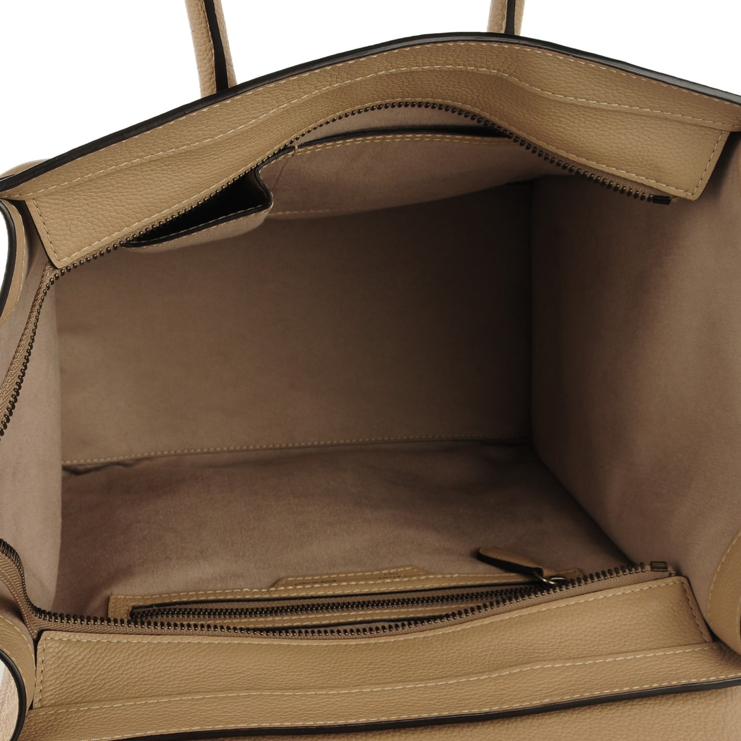 Drummed Calfskin Mini Luggage Dune