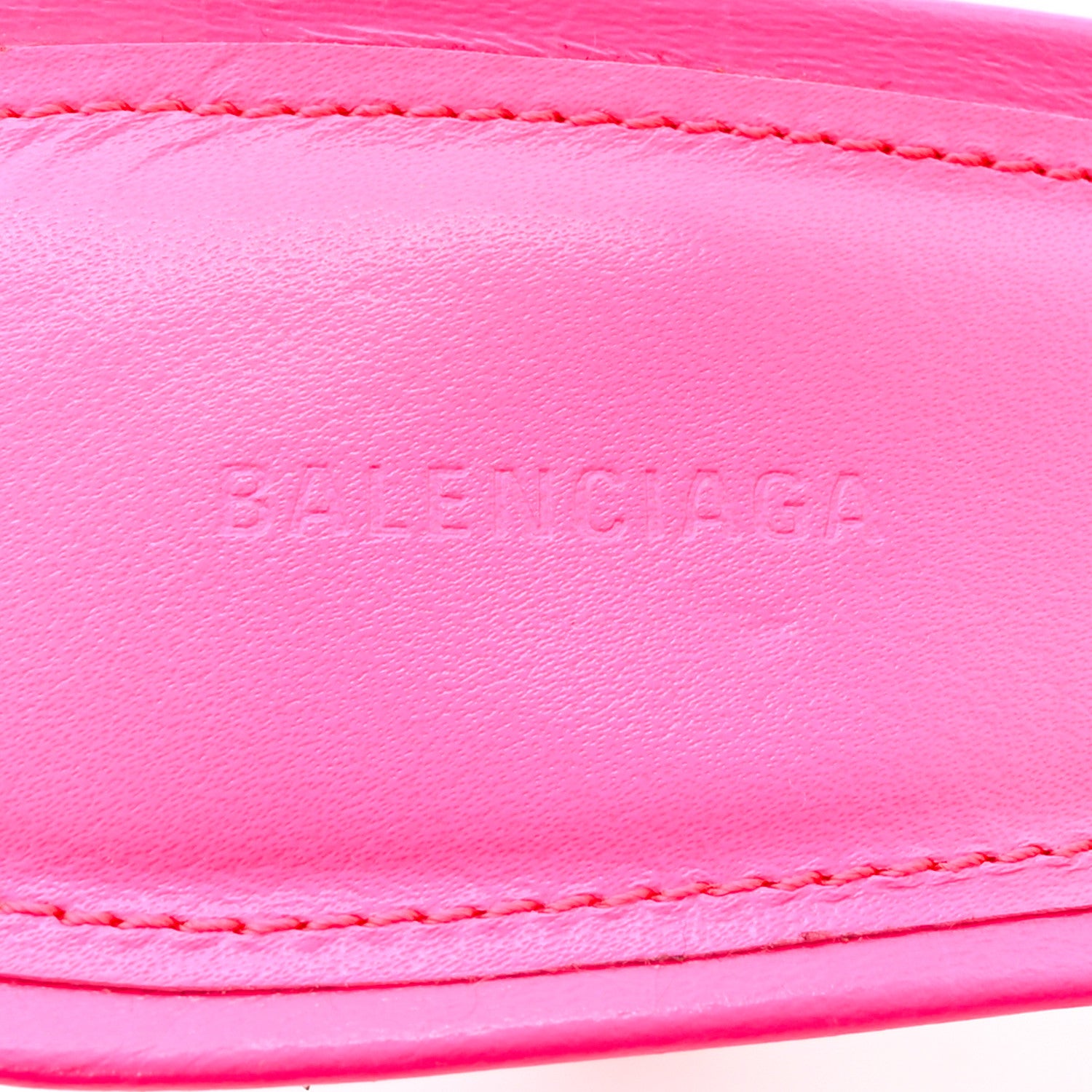Balenciaga Agneau Arena Cagole 70mm Mules 39.5 Fluo Pink 7 of 12
