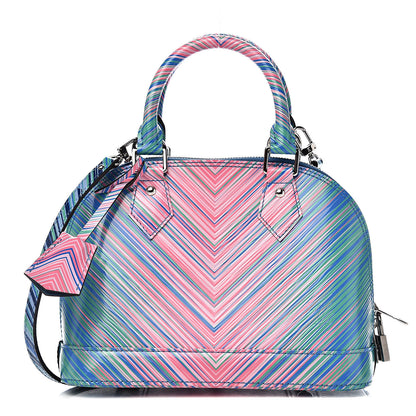 Louis Vuitton Epi Tropical Alma BB Blue Rose 1 of 10