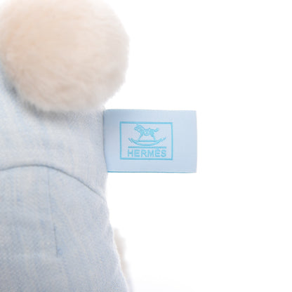Hermes Linen Baby Hermy Plush Toy Bleu Glacier 5 of 6