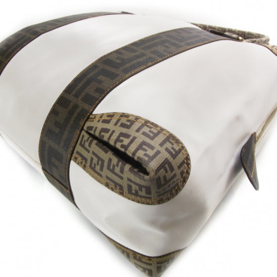 Canvas Zucca Zucchino Spalmati B Mix Tote White Mogano Panna