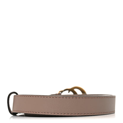 Gucci Calfskin Double G 20mm Belt 80 32 Porcelain Rose 2 of 4
