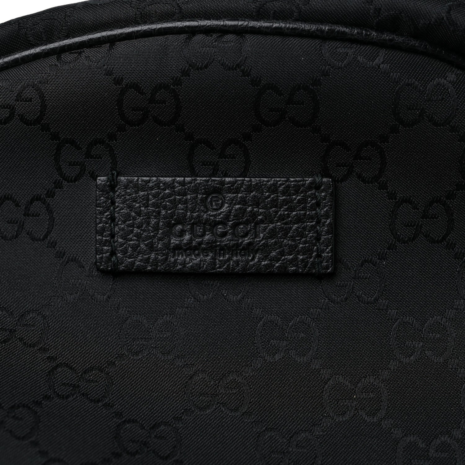 Gucci Nylon Monogram Slim Backpack Black 11 of 11