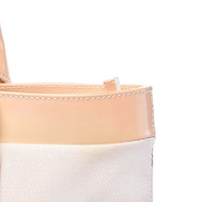 Gucci Canvas Patent Tote White 16 of 20