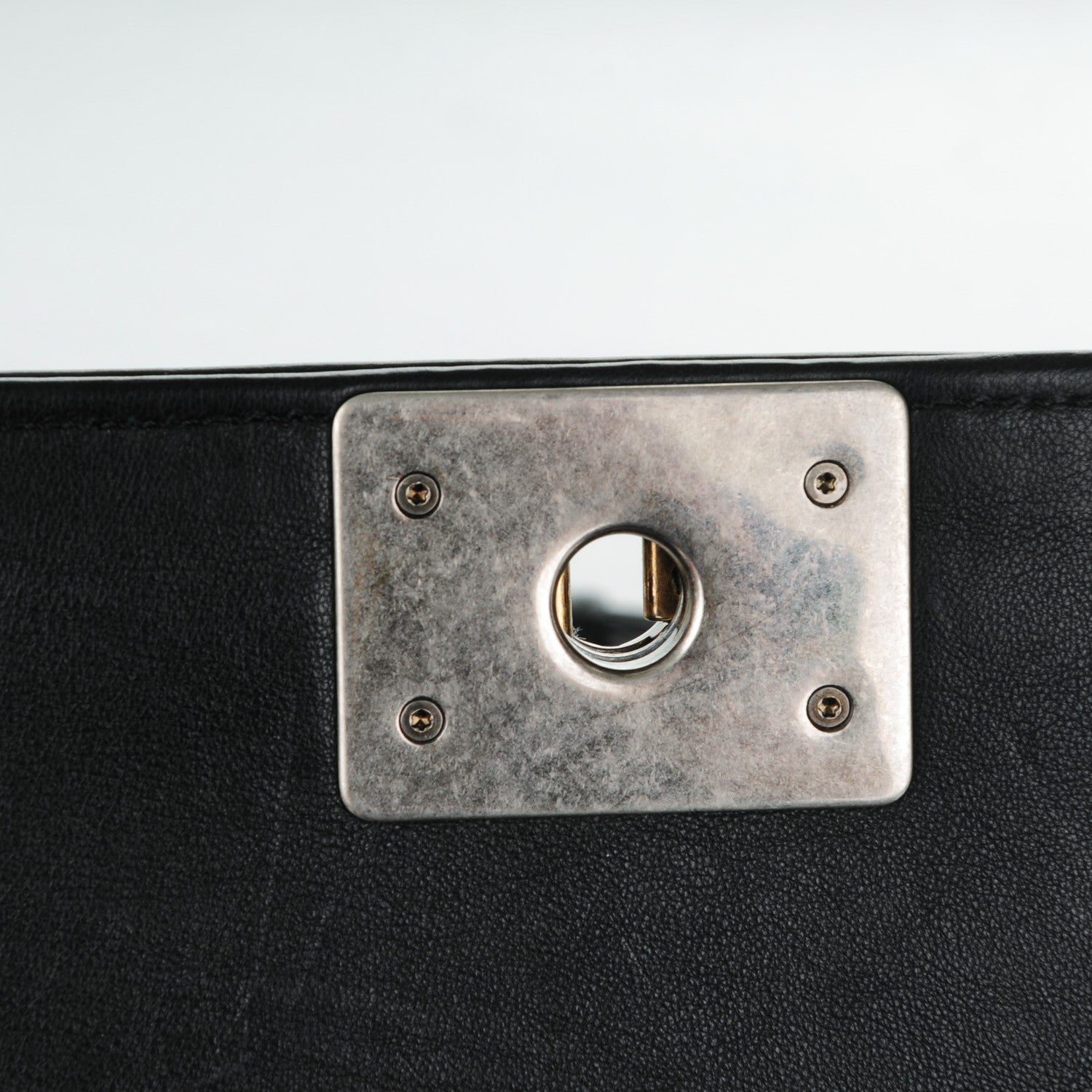 Chanel Calfskin Stitched Medium Boy Flap Black 5 of 8