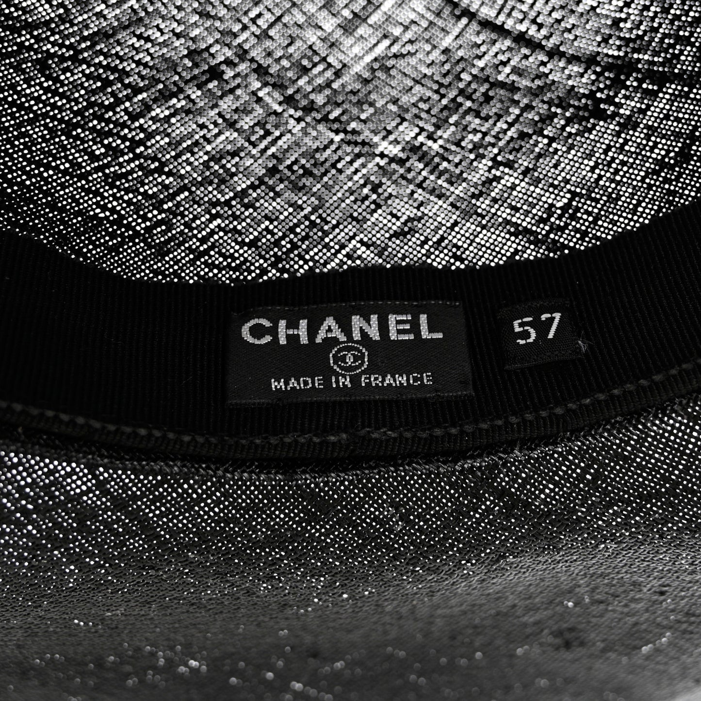 Woven CC Wide Brim Hat 57 Black