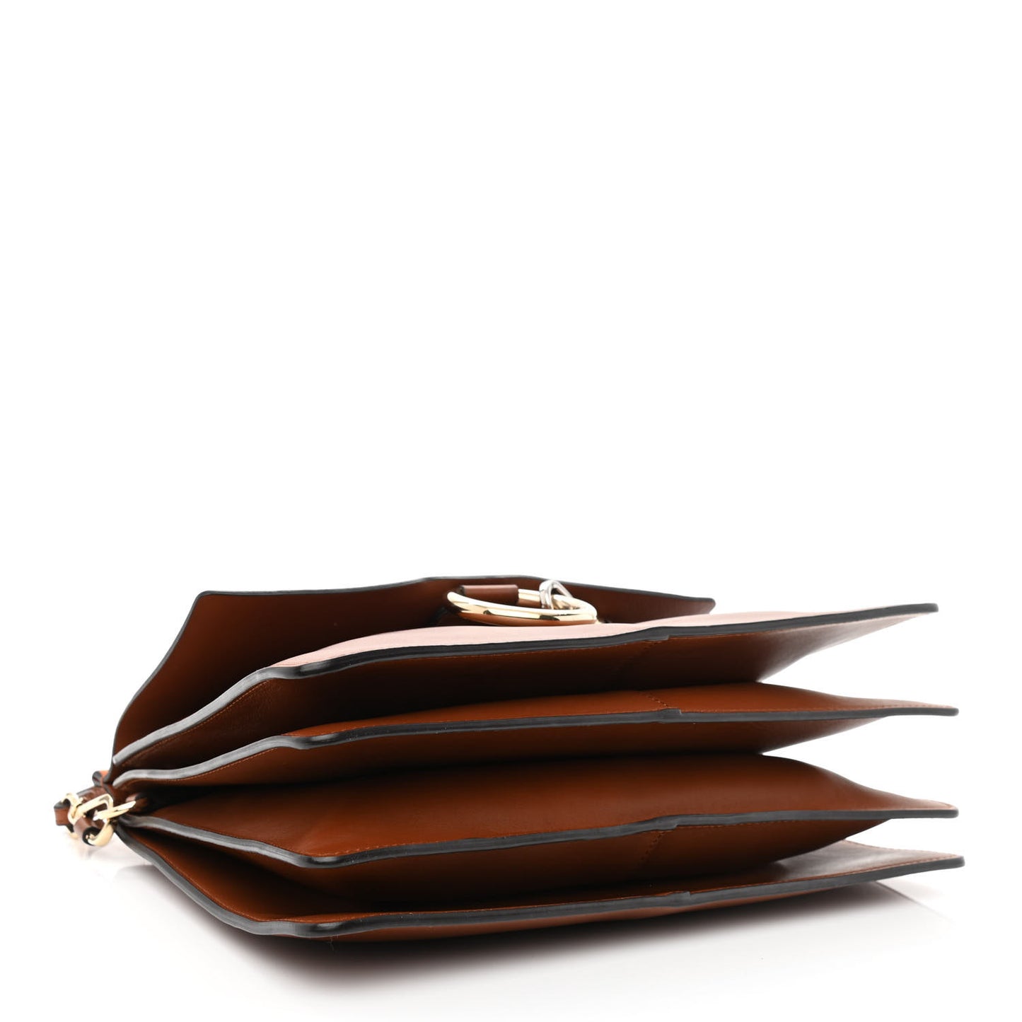 Suede Calfskin Medium Faye Shoulder Bag Tobacco