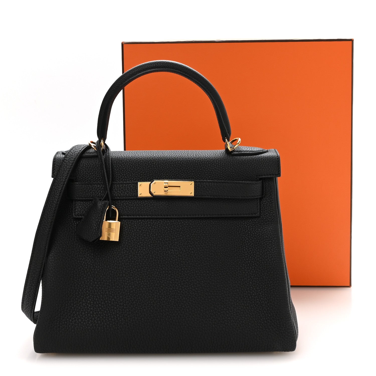 Hermes Togo Kelly Retourne 28 Black 11 of 11