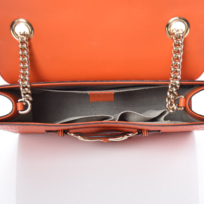 Gucci Microguccissima Medium Emily Chain Shoulder Bag Sun Orange 7 of 10