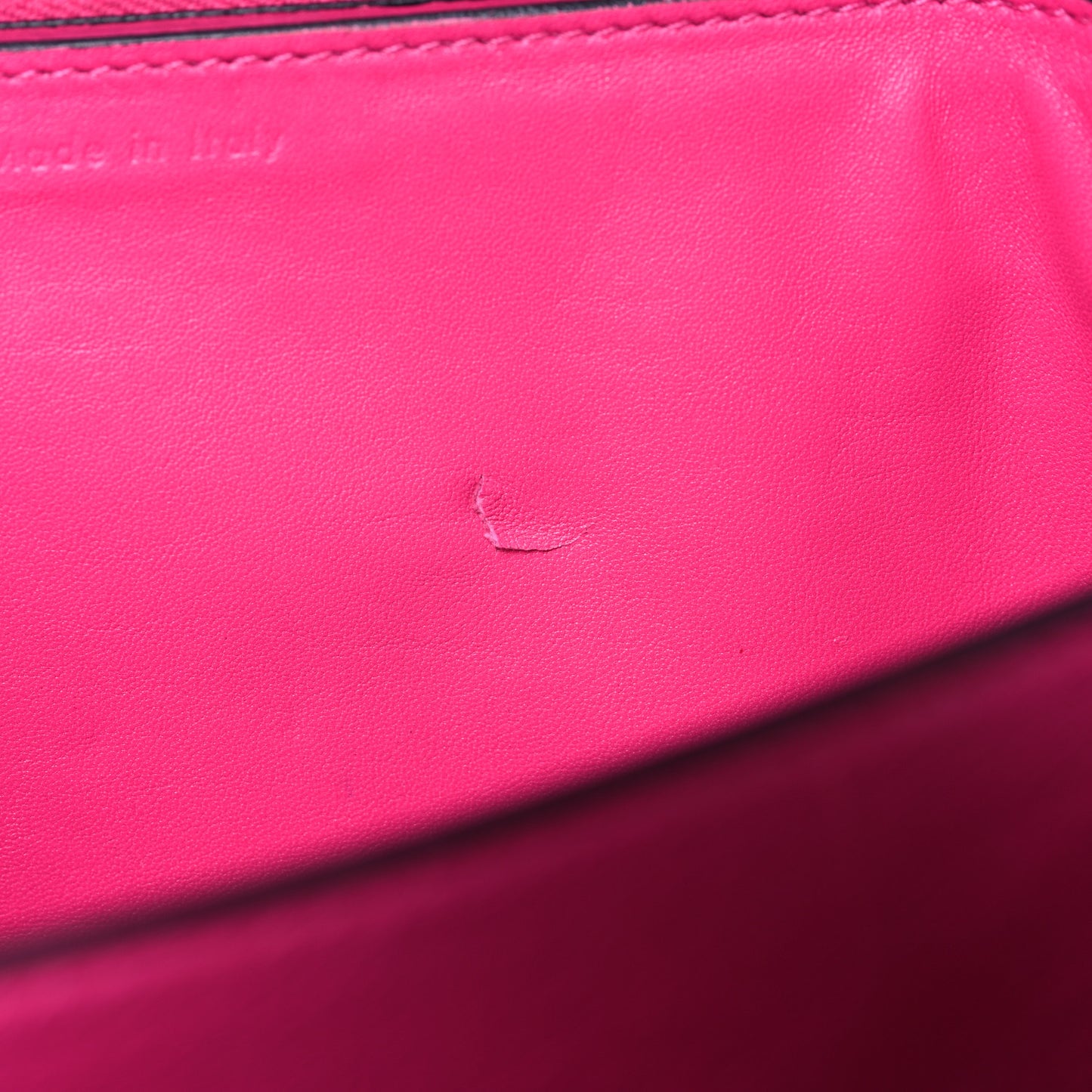 Box Calfskin Medium Classic Box Flap Bag Hibiscus