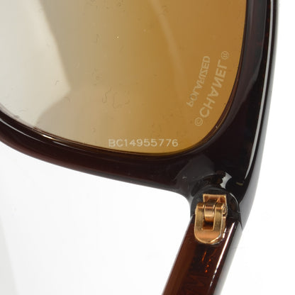 Chanel Cat Eye Chain Sunglasses 6041 Brown 6 of 6