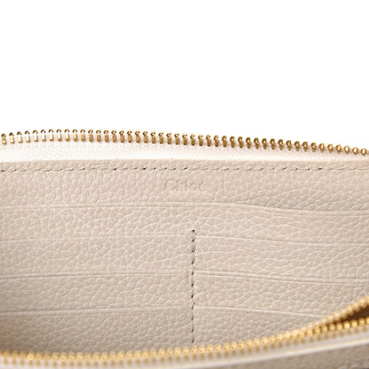 Chloe Grained Calfskin Paraty Long Zip Around Wallet Cream 5 of 7