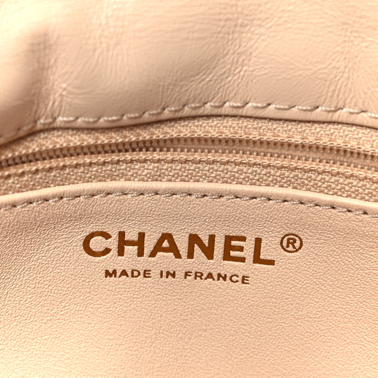 Aged Calfskin Quilted Reissue 2.55 Clutch Beige