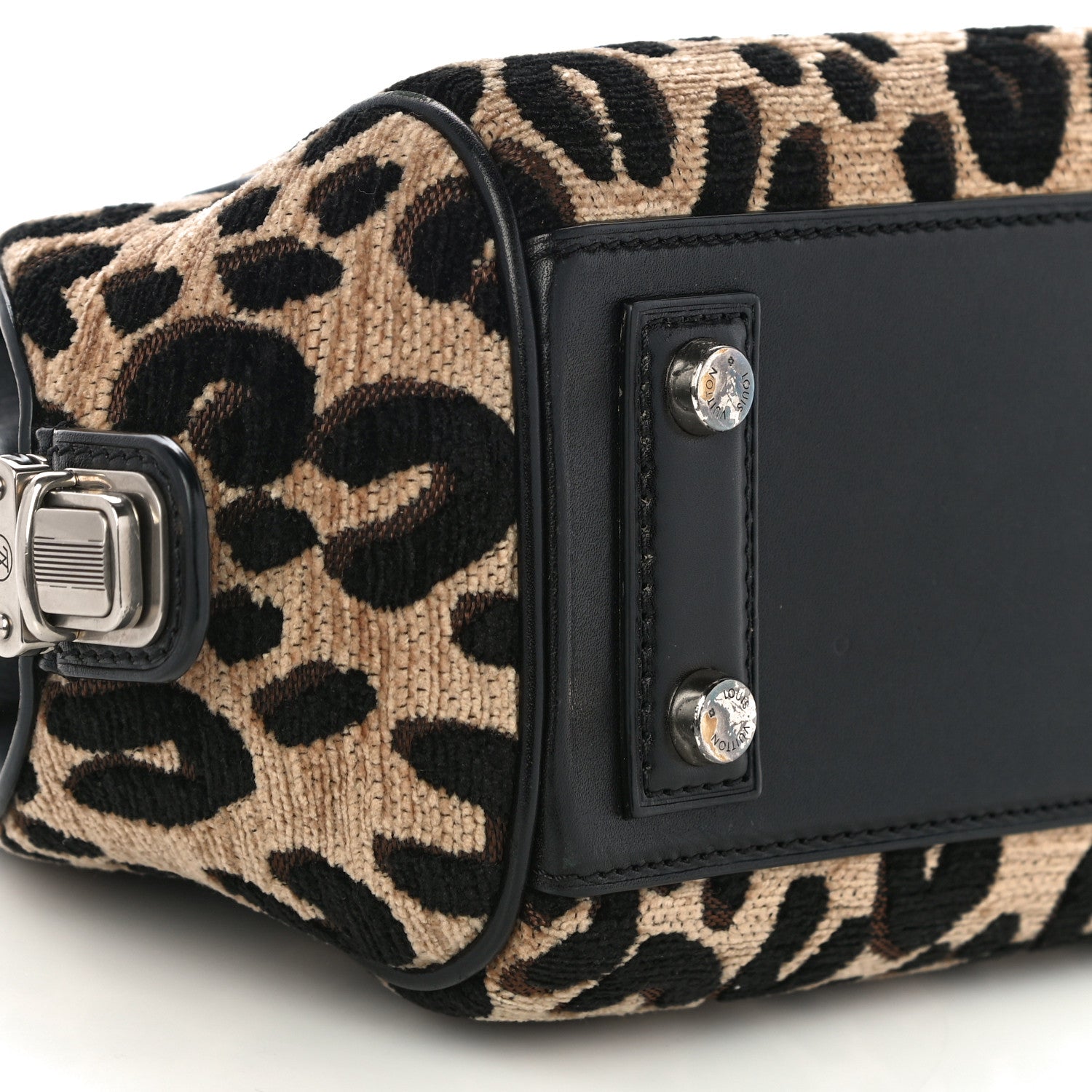 Louis Vuitton Jacquard Velvet Leopard Print Stephen Sprouse Baby Bag 8 of 13