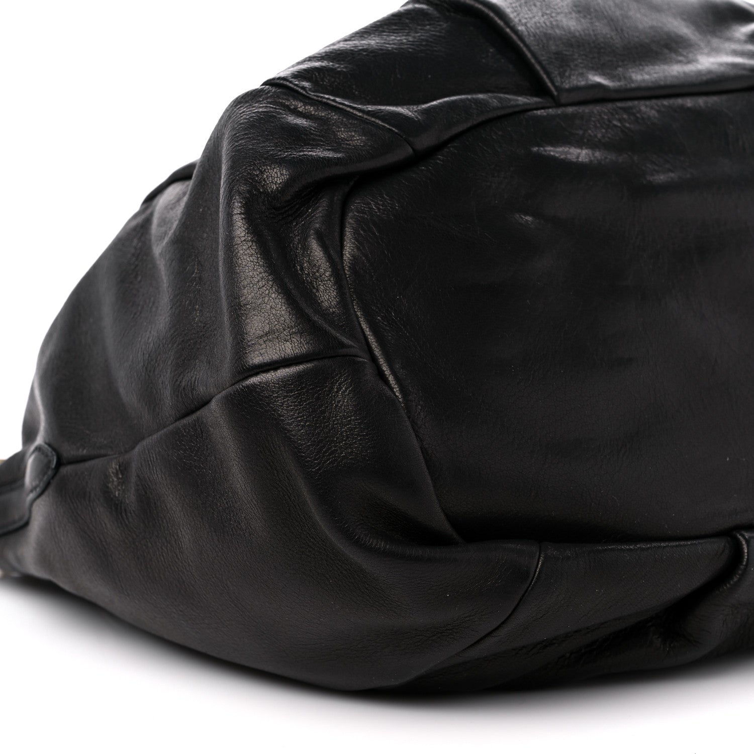 Prada Cervo Shine Tote Black 7 of 11