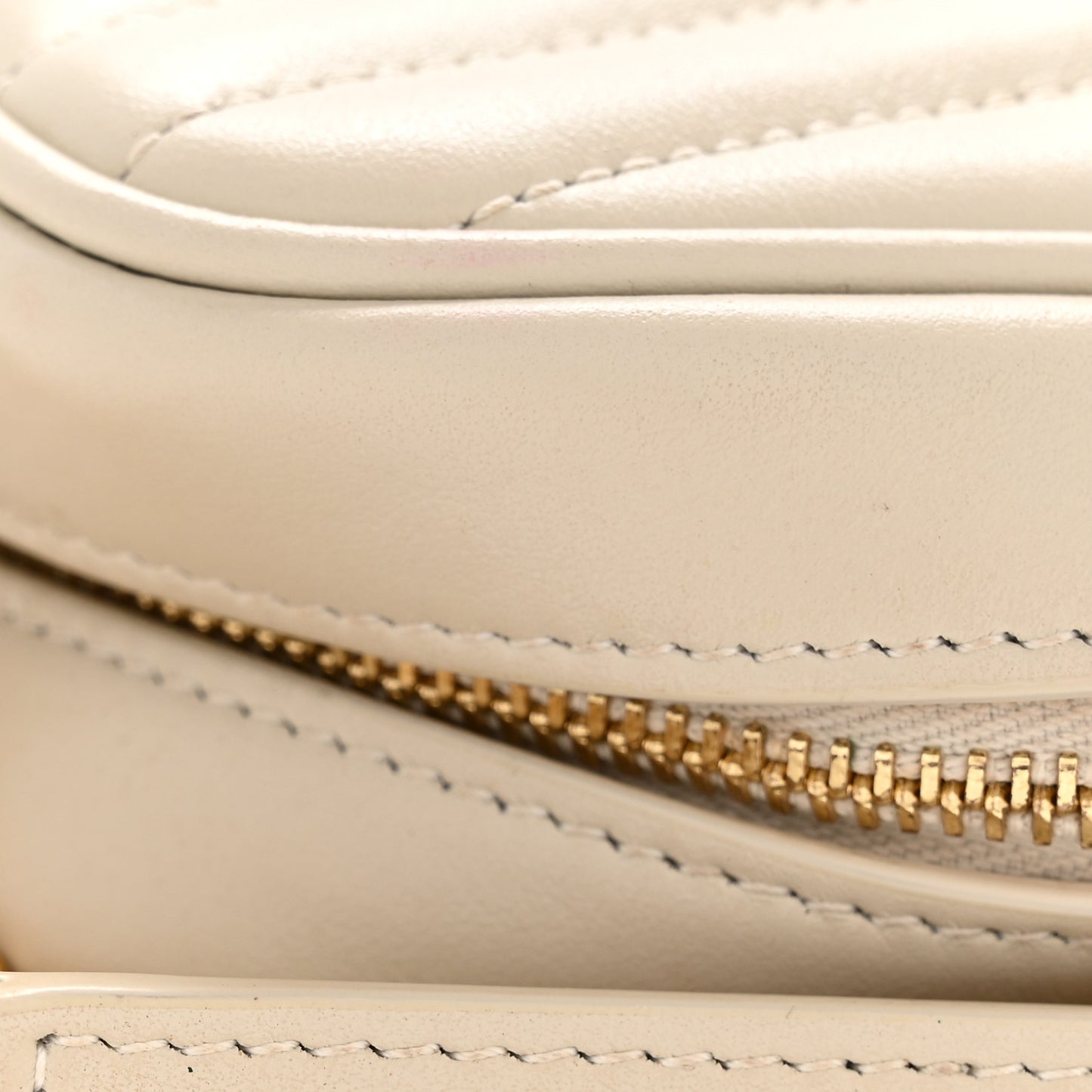 Calfskin Matelasse Monogram Mini Lou Camera Bag Crema Soft