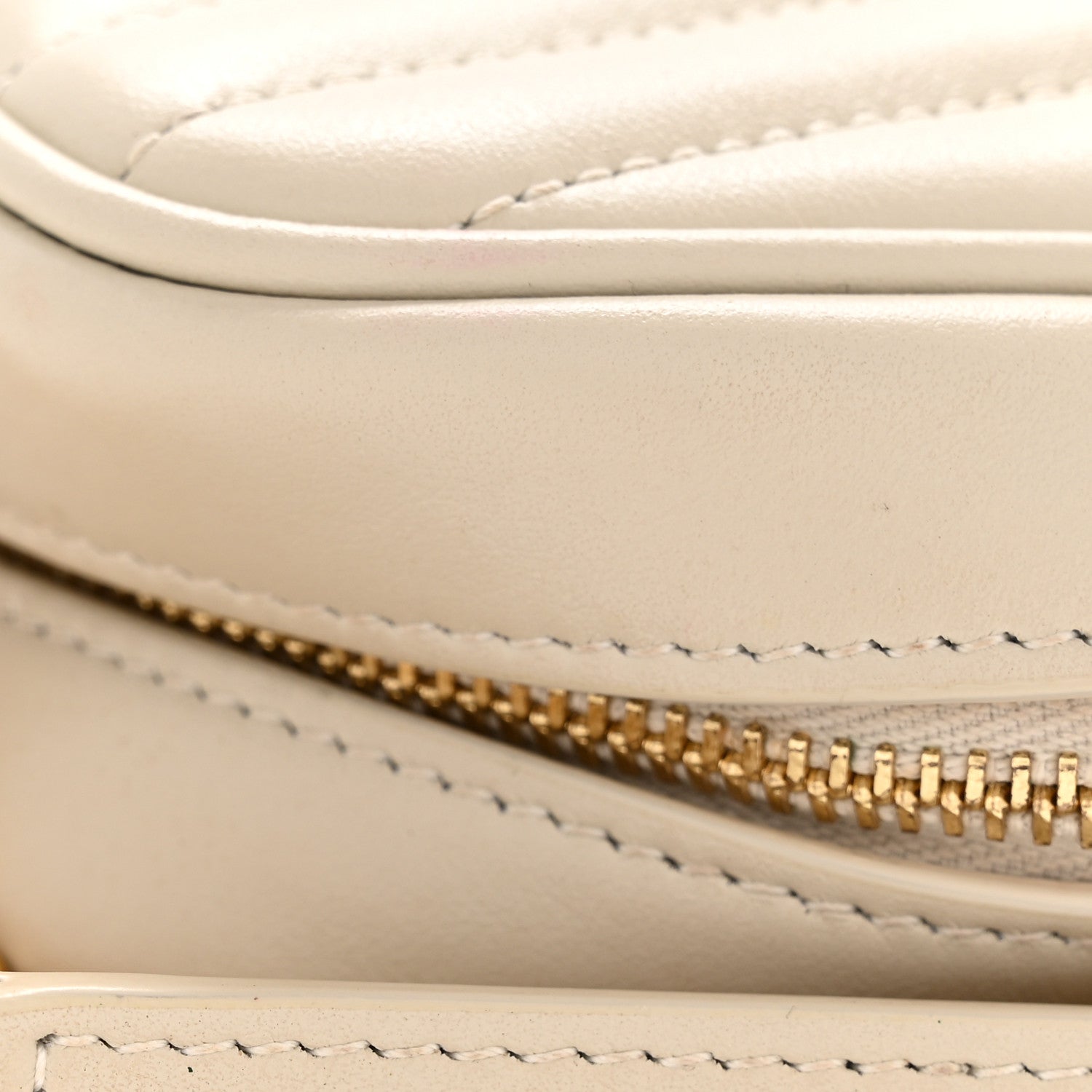 Saint Laurent Calfskin Matelasse Monogram Mini Lou Camera Bag Crema Soft 13 of 14