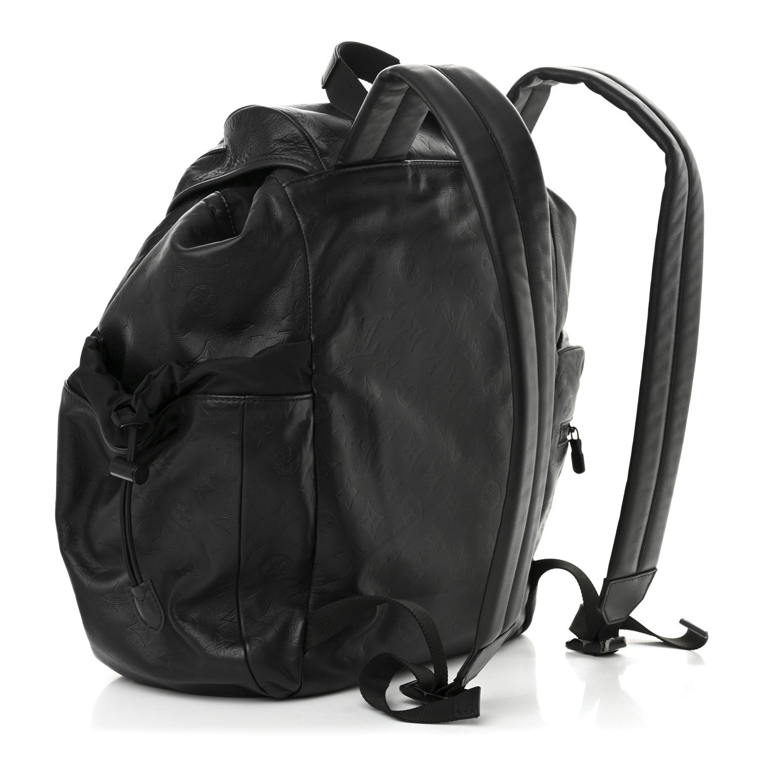 Louis Vuitton Calfskin Monogram Shadow Discovery Backpack Black 3 of 10