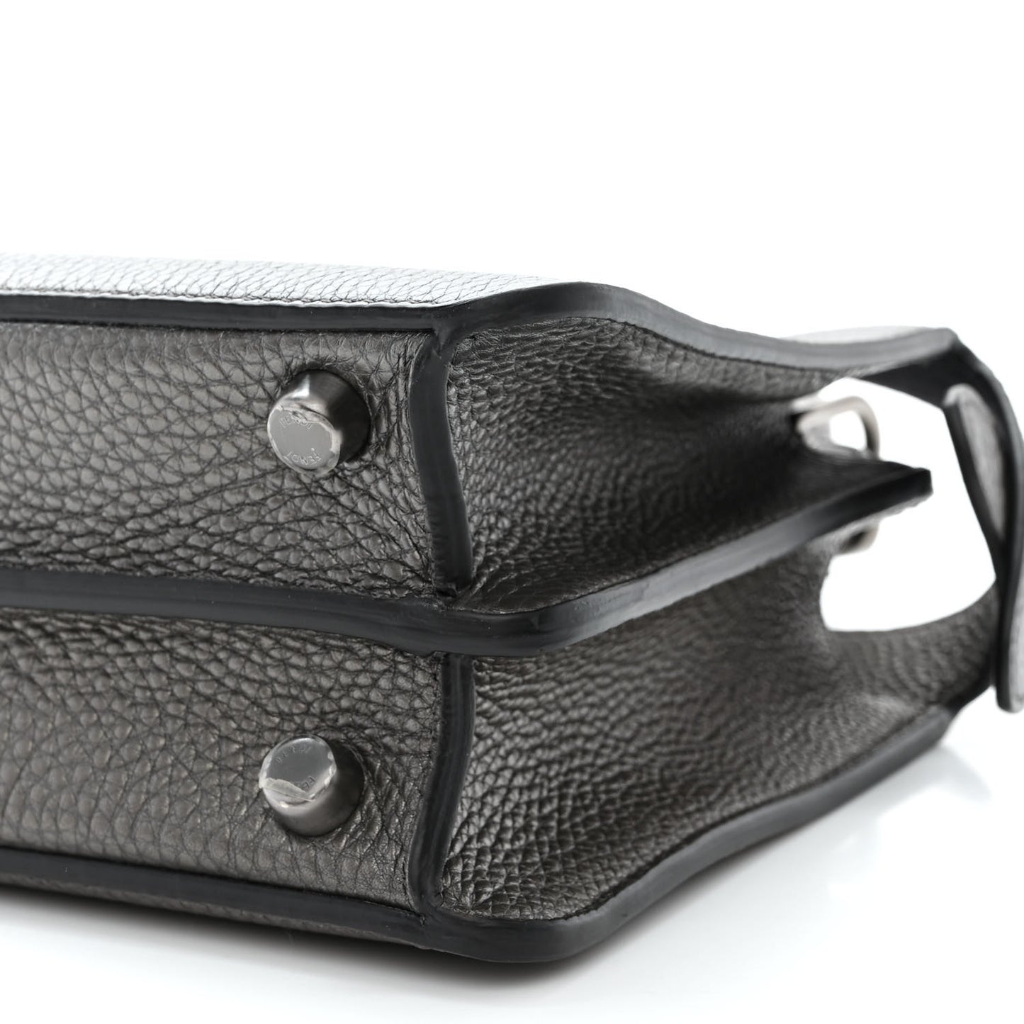 Cuoio Romano Lux Mini Peekaboo I SEE U Satchel Graphite