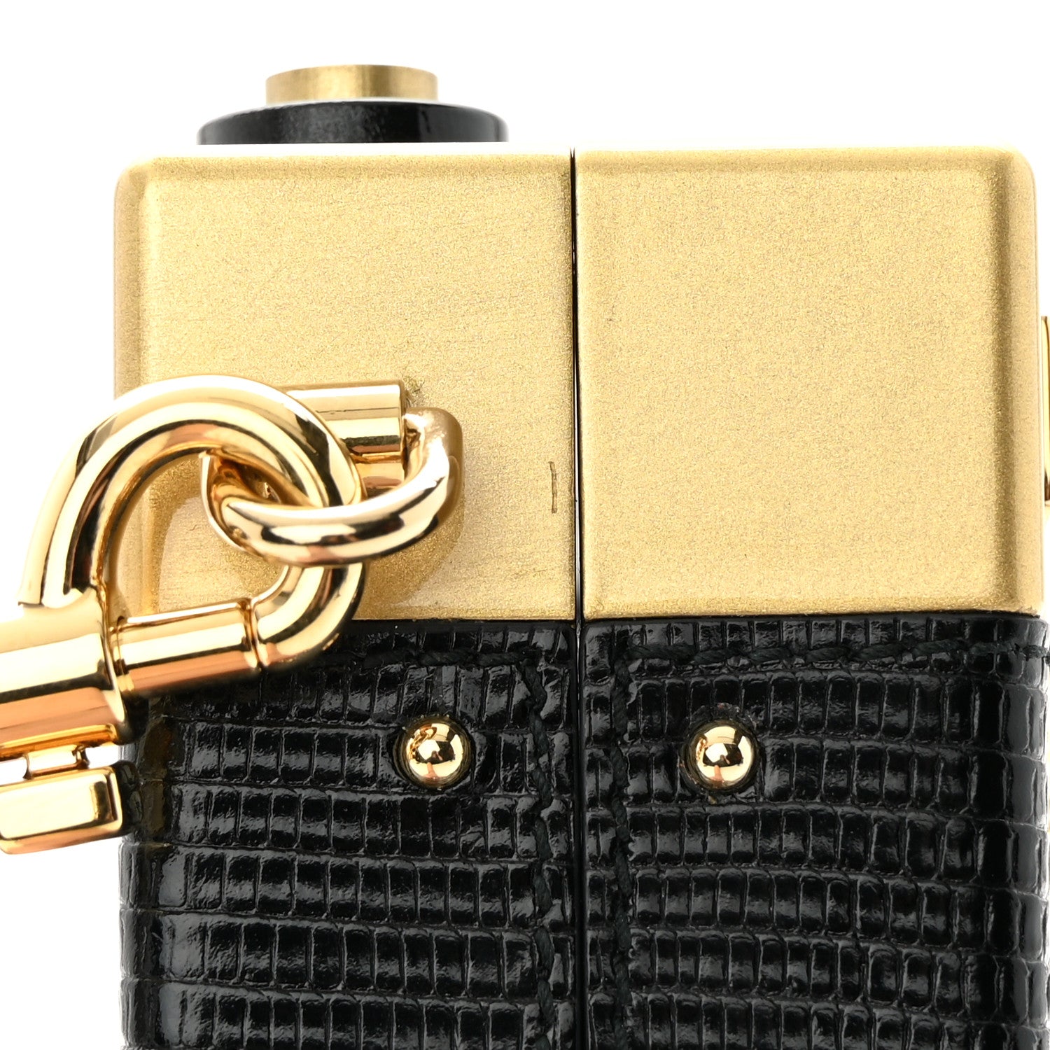 Dolce & Gabbana Lizard Camera Shoulder Bag Black 12 of 12