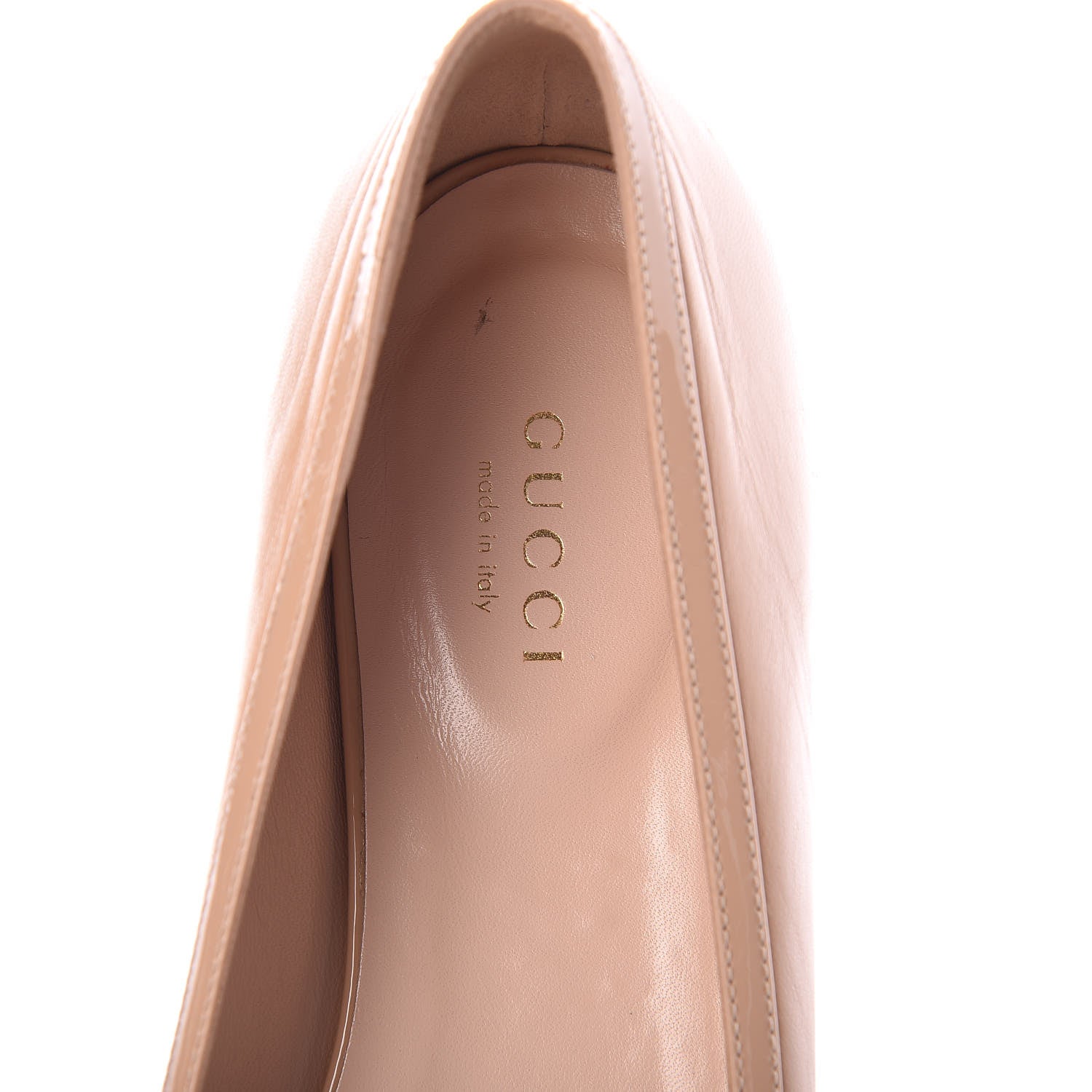 Gucci Malaga Kid Moody Bee Flats 37.5 Pink Apricot Black 7 of 9