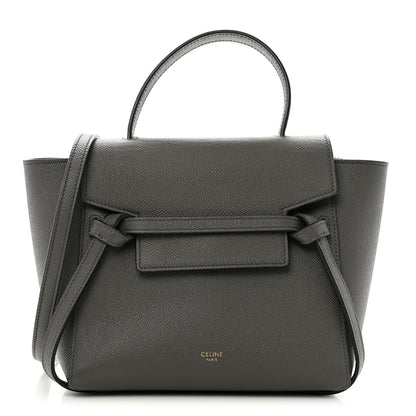 Celine Grained Calfskin Nano Belt Bag Grey 1 of 11