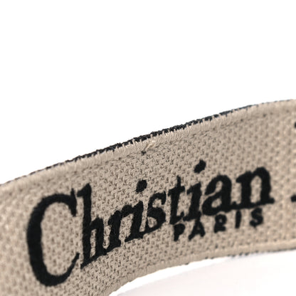 Christian Dior Canvas Embroidered Shoulder Strap Black 6 of 10