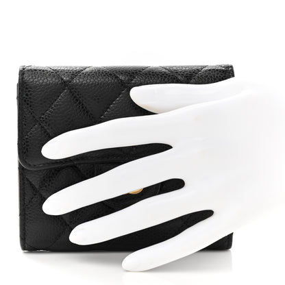 Chanel Caviar Quilted Compact Flap Wallet Black 2 of 10