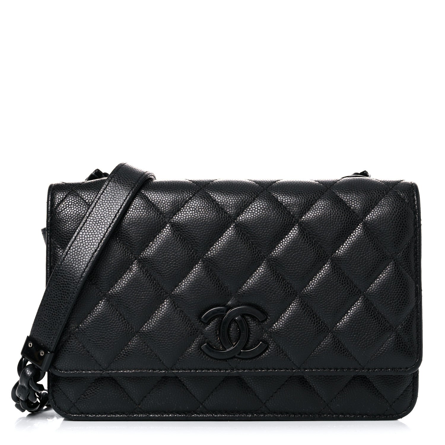 Chanel Caviar Quilted My Everything Wallet On Chain WOC Black 1 of 25